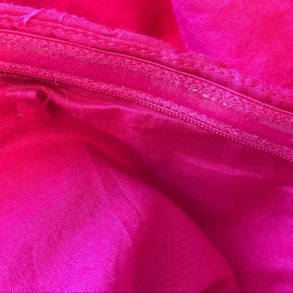 Anthropologie Maeve Fuchsia Pink Strapless 100% Cotton Dress Size 8 - Picture 12 of 13